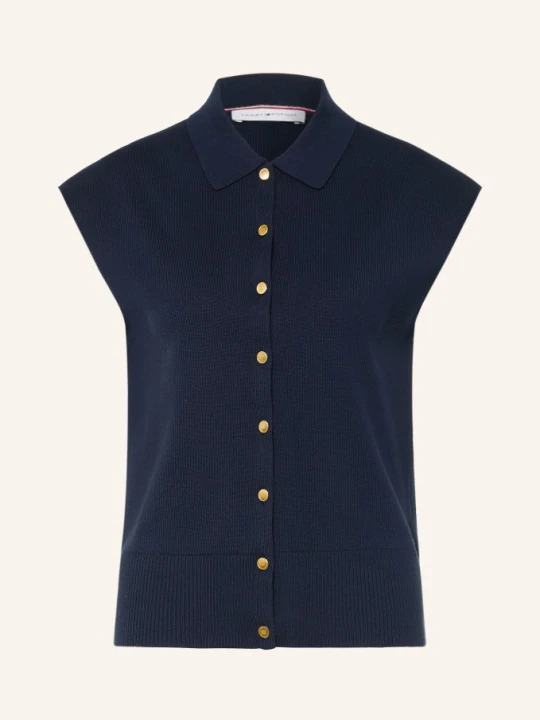 Zdjęcie produktu Tommy Hilfiger Kamizelka Z Dzianiny blau GRANATOWY