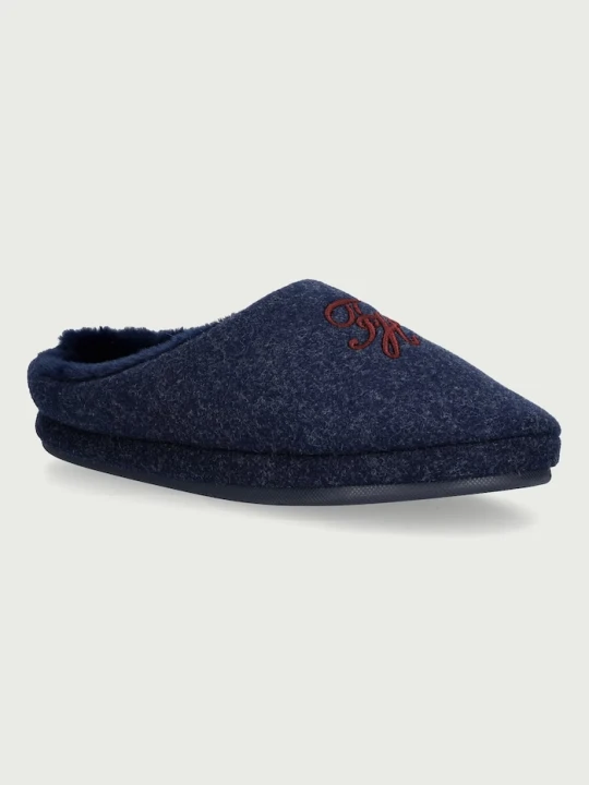 Zdjęcie produktu Tommy Hilfiger kapcie damskie TH HOUSE BOOTIE FLANNEL granatowy