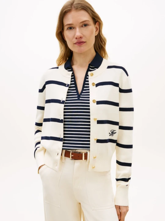 Zdjęcie produktu Tommy Hilfiger Kardigan Kobiety Bawełna biały