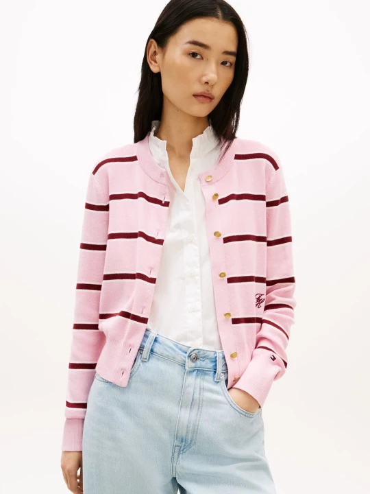 Zdjęcie produktu Tommy Hilfiger Kardigan Kobiety Bawełna różowy