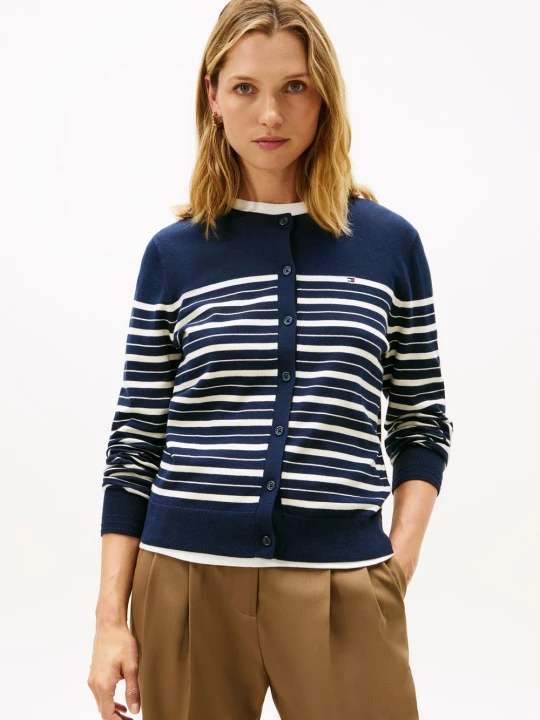 Zdjęcie produktu Tommy Hilfiger Kardigan Kobiety biały | niebieski