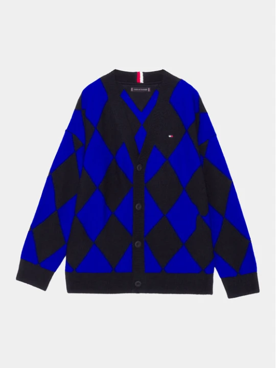 Zdjęcie produktu Tommy Hilfiger Kardigan KB0KB08622 Granatowy Regular Fit