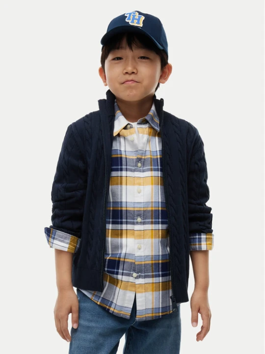 Zdjęcie produktu Tommy Hilfiger Kardigan KB0KB10625 Granatowy Regular Fit