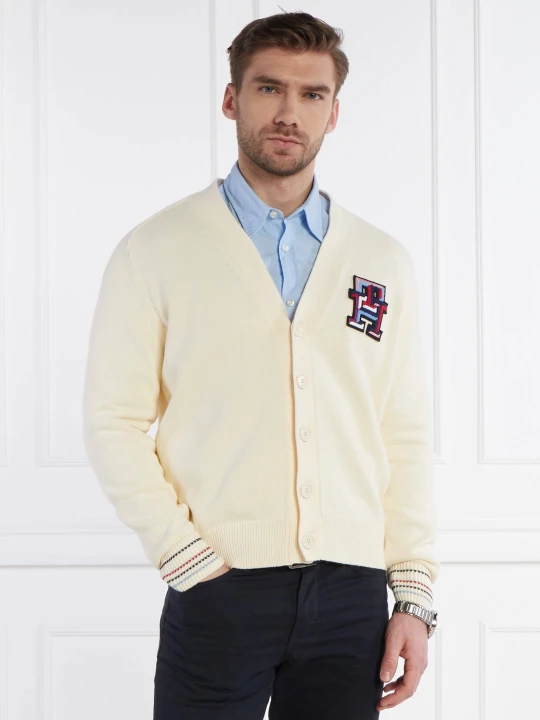Zdjęcie produktu Tommy Hilfiger Kardigan | Loose fit kremowy