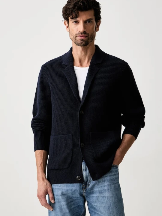 Zdjęcie produktu Tommy Hilfiger kardigan męski z wełną granatowy