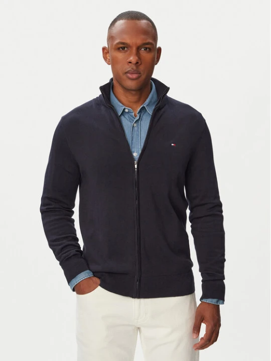 Zdjęcie produktu Tommy Hilfiger Kardigan MW0MW36517 Granatowy Regular Fit