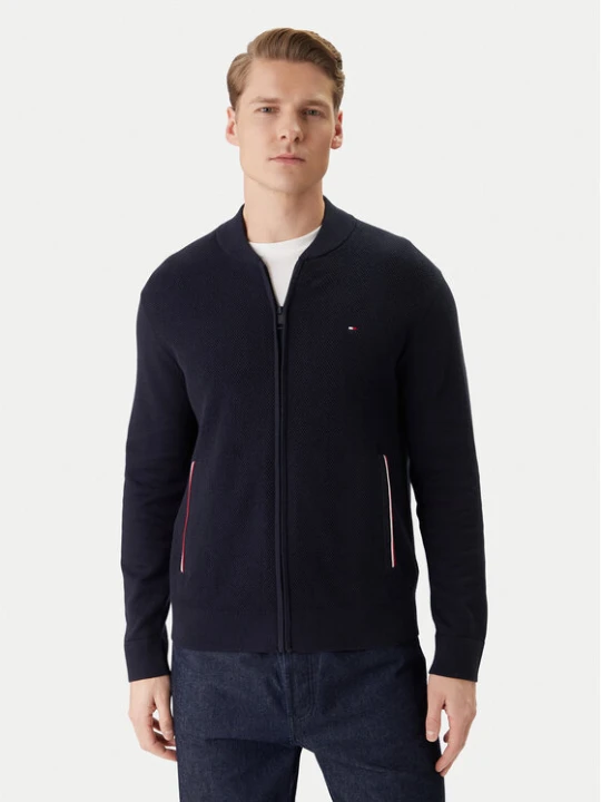 Zdjęcie produktu Tommy Hilfiger Kardigan MW0MW41543 Granatowy Regular Fit