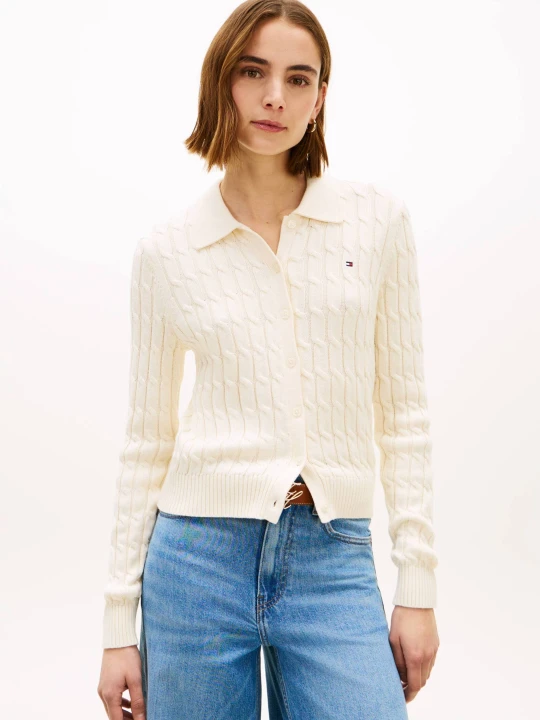 Zdjęcie produktu Tommy Hilfiger Kardigan | Slim Fit beżowy