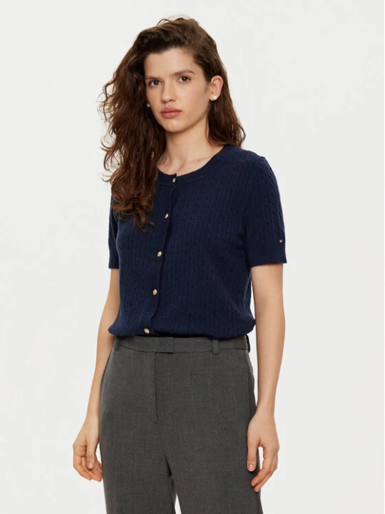 Zdjęcie produktu Tommy Hilfiger Kardigan WW0WW43958 Granatowy Regular Fit