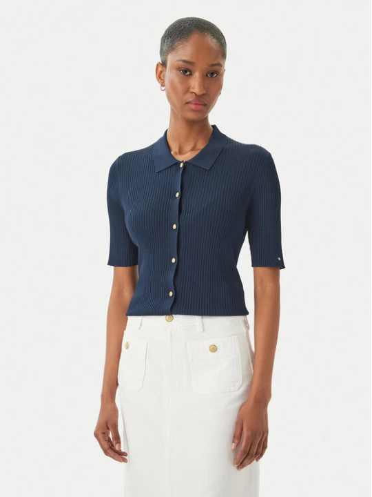 Zdjęcie produktu Tommy Hilfiger Kardigan WW0WW48482 Granatowy Slim Fit