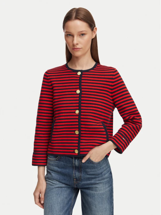 Zdjęcie produktu Tommy Hilfiger Kardigan WW0WW50088 Granatowy Regular Fit