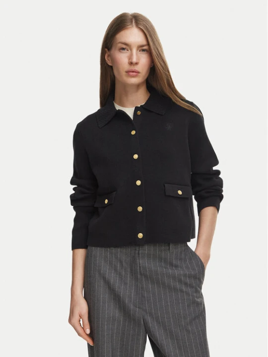 Zdjęcie produktu Tommy Hilfiger Kardigan WW0WW51426 Czarny Regular Fit