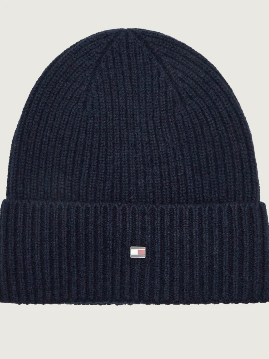 Zdjęcie produktu Tommy Hilfiger Kaszmirowa czapka granatowy
