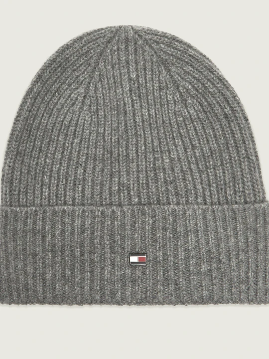 Zdjęcie produktu Tommy Hilfiger Kaszmirowa czapka szary
