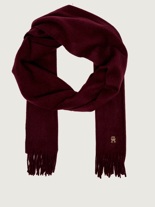 Zdjęcie produktu Tommy Hilfiger Kaszmirowy szal bordowy
