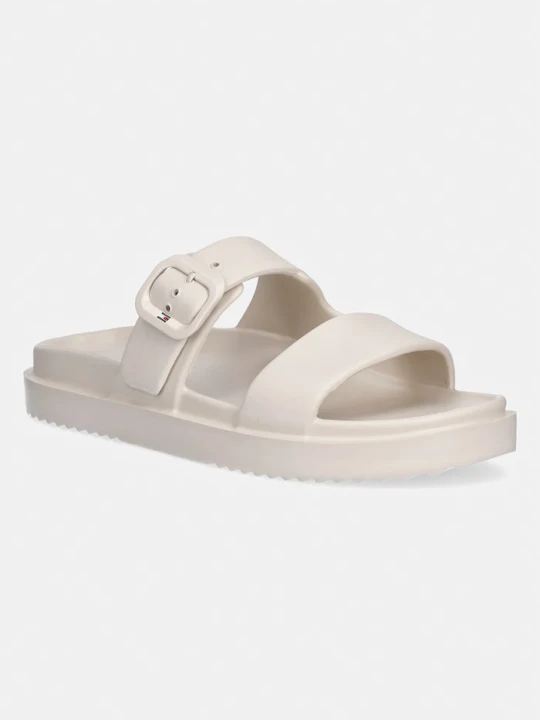 Zdjęcie produktu Tommy Hilfiger klapki damskie TH LIGHT DOUBLE STRAP SANDAL beżowy