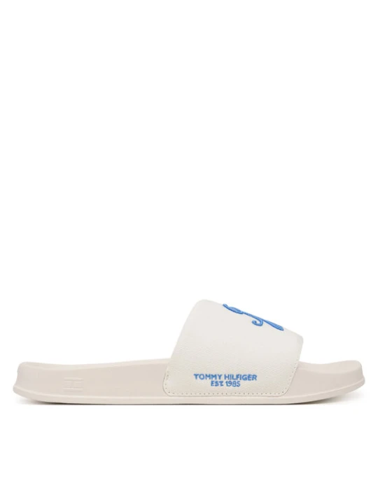 Zdjęcie produktu Tommy Hilfiger Klapki Logo Embroidery Canvas Pool Slides FM0FM05858 Biały