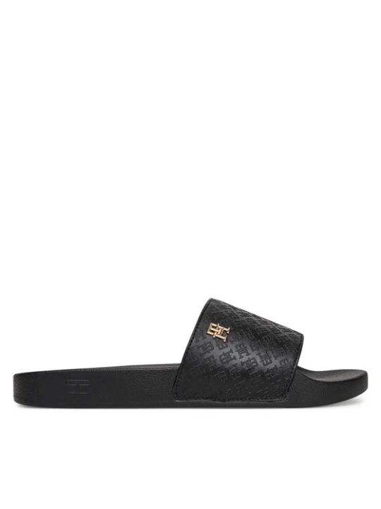 Zdjęcie produktu Tommy Hilfiger Klapki Th Monogram Poolside FW0FW08525 Czarny