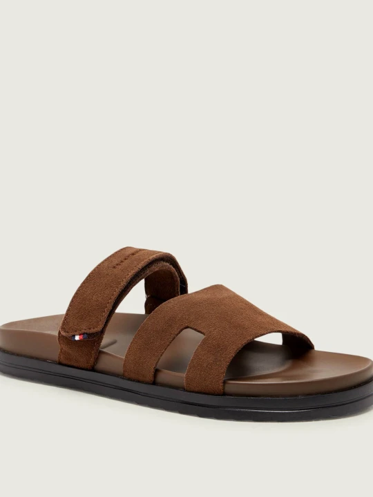 Zdjęcie produktu Tommy Hilfiger Klapki | zamsz brązowy