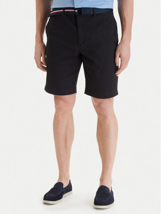 Zdjęcie produktu Tommy Hilfiger Komplet szorty i pasek Denton MW0MW42349 Czarny Slim Fit