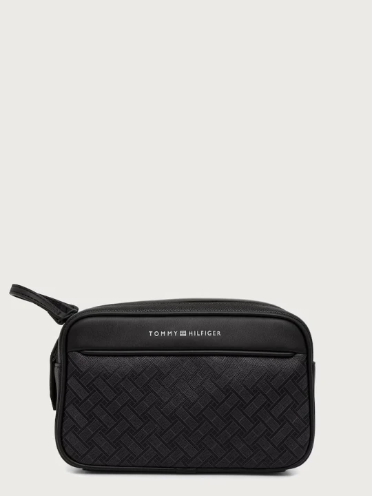 Zdjęcie produktu Tommy Hilfiger kosmetyczka z imitacji skóry czarny