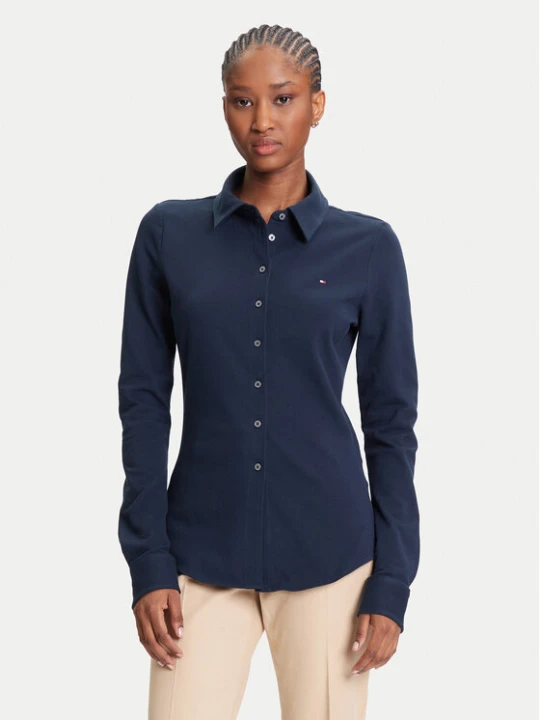 Zdjęcie produktu Tommy Hilfiger Koszula 1985 WW0WW43528 Granatowy Slim Fit