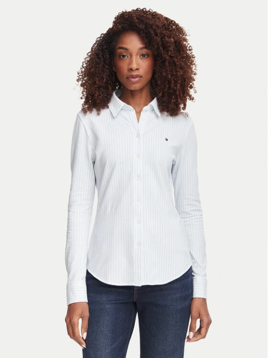 Zdjęcie produktu Tommy Hilfiger Koszula 1985 WW0WW43528 Niebieski jasny Slim Fit