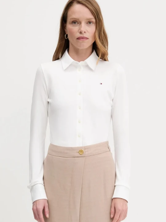 Zdjęcie produktu Tommy Hilfiger koszula damska bawełniana z elastanem biały