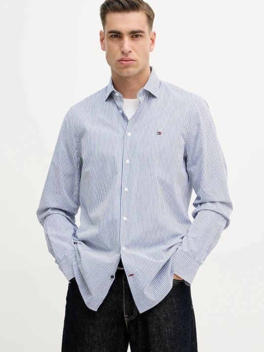 Zdjęcie produktu Tommy Hilfiger koszula bawełniana niebieski