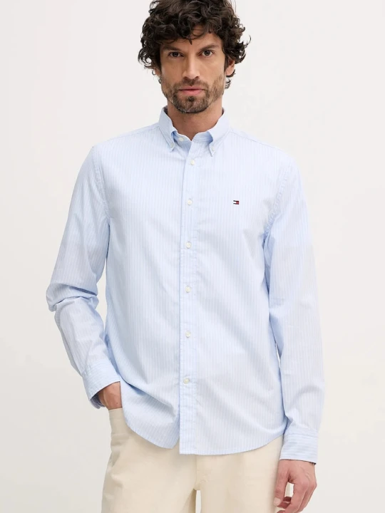 Zdjęcie produktu Tommy Hilfiger koszula bawełniana niebieski