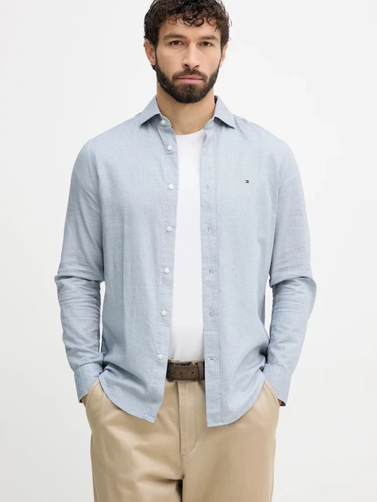 Zdjęcie produktu Tommy Hilfiger koszula bawełniana granatowy
