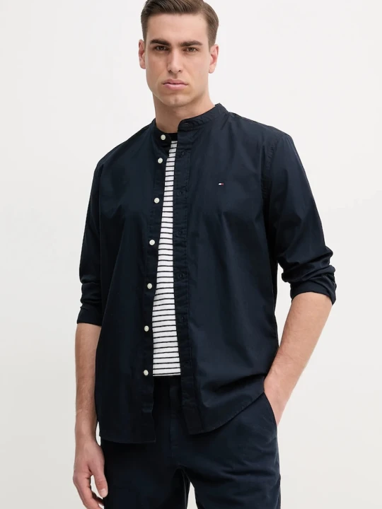 Zdjęcie produktu Tommy Hilfiger koszula bawełniana granatowy