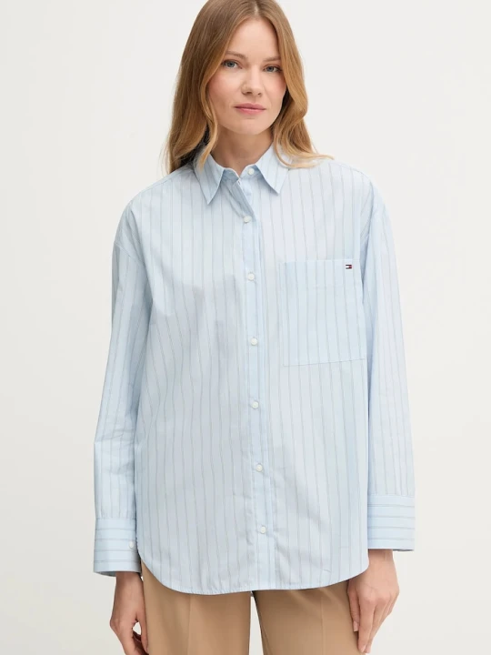 Zdjęcie produktu Tommy Hilfiger koszula bawełniana niebieski