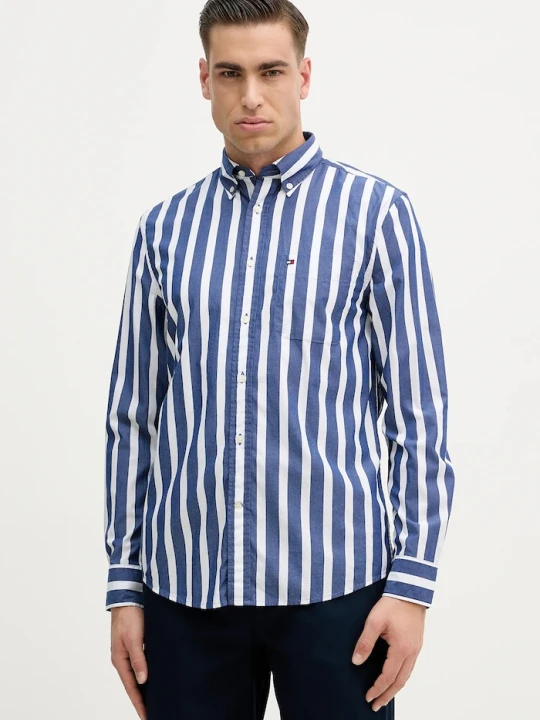 Zdjęcie produktu Tommy Hilfiger koszula bawełniana granatowy