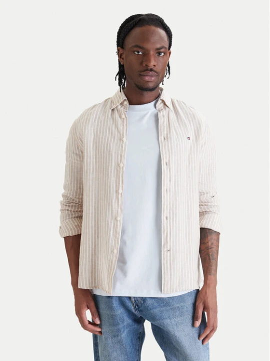 Zdjęcie produktu Tommy Hilfiger Koszula Bengal MW0MW42400 Beżowy Regular Fit
