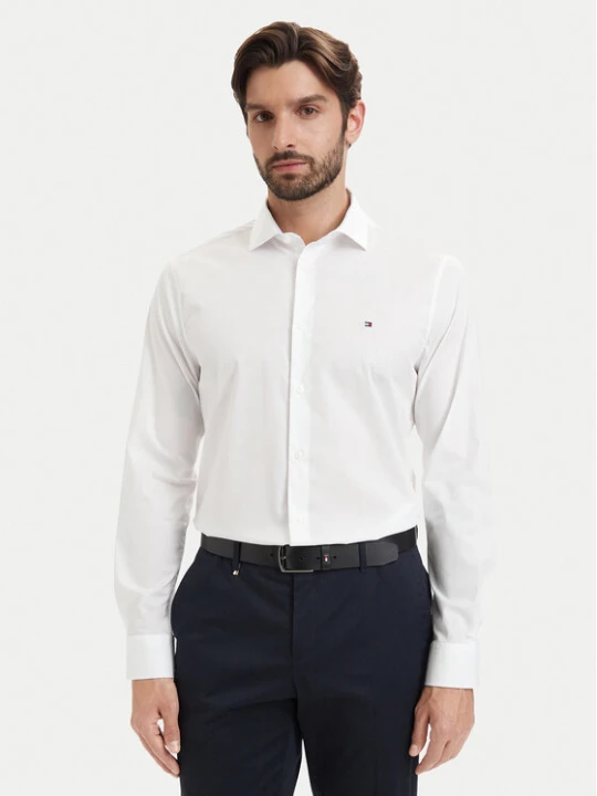 Zdjęcie produktu Tommy Hilfiger Koszula Cl Solid MW0MW43749 Biały Regular Fit