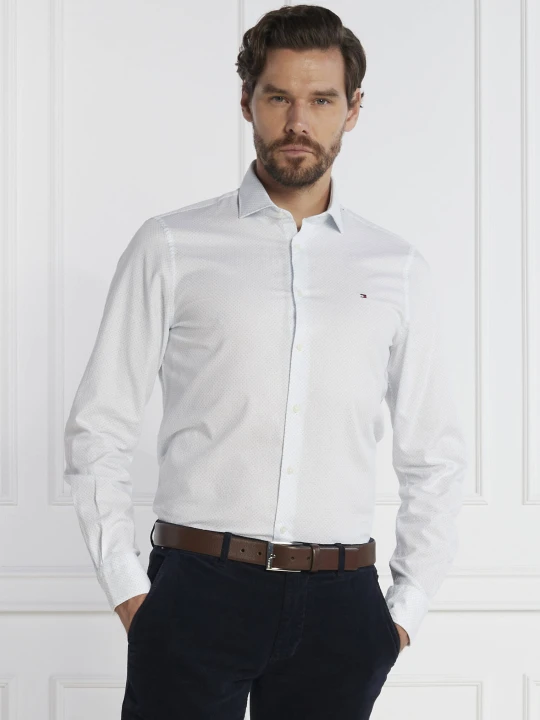 Zdjęcie produktu Tommy Hilfiger Koszula CL-W DOBBY PRINT SF | Slim Fit biały