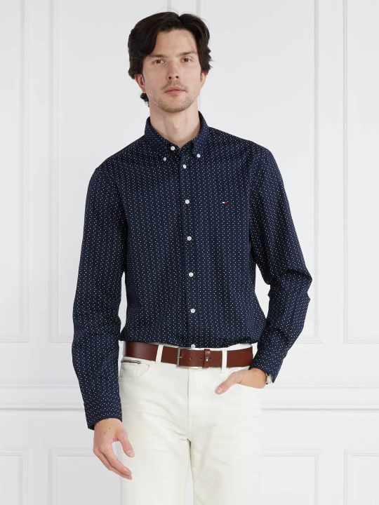 Zdjęcie produktu Tommy Hilfiger Koszula CL-W DOT PRINT SF SH | Slim Fit granatowy
