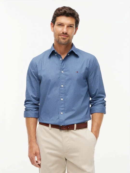 Zdjęcie produktu Tommy Hilfiger koszula codzienna Mężczyźni Bawełna (100%) niebieski