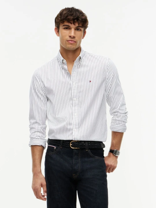 Zdjęcie produktu Tommy Hilfiger koszula codzienna Mężczyźni Regular Fit Bawełna (100%) biały