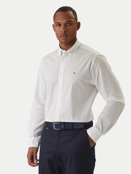 Zdjęcie produktu Tommy Hilfiger Koszula Core Flex Poplin MW0MW25035 Biały Regular Fit