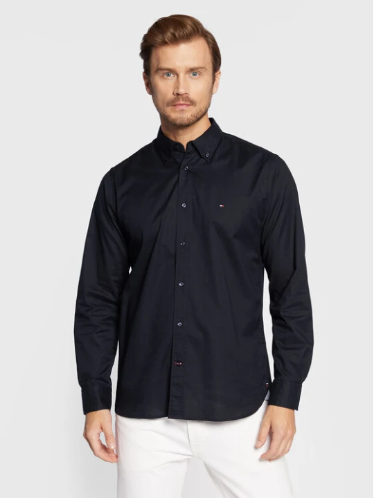 Zdjęcie produktu Tommy Hilfiger Koszula Core Flex Poplin MW0MW25035 Granatowy Regular Fit