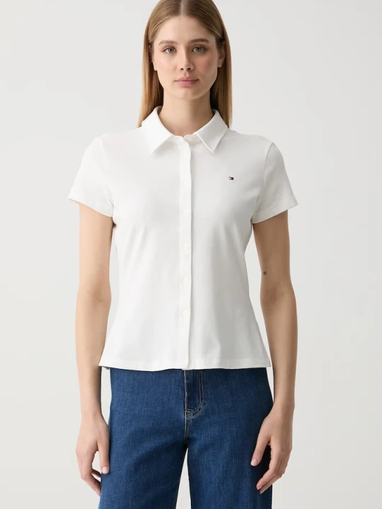 Zdjęcie produktu Tommy Hilfiger koszula damska bawełniana z elastanem biały