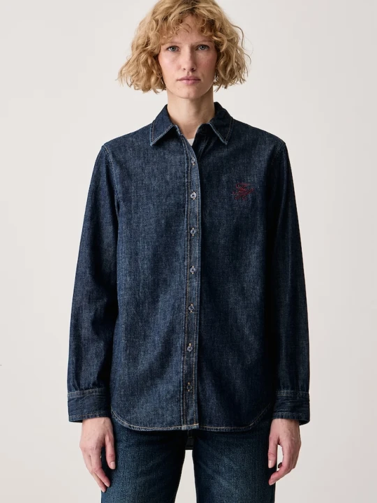 Zdjęcie produktu Tommy Hilfiger koszula damska jeansowa granatowy