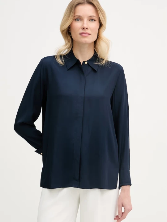 Zdjęcie produktu Tommy Hilfiger koszula damska z wiskozy granatowy