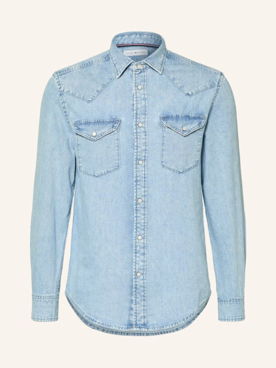 Zdjęcie produktu Tommy Hilfiger Koszula Dżinsowa O Kroju Regular Fit blau JASNONIEBIESKI