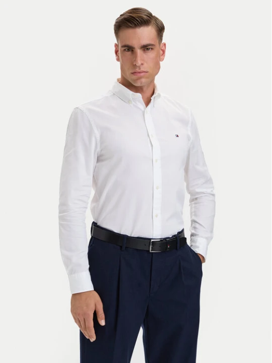Zdjęcie produktu Tommy Hilfiger Koszula Flex Dobby MW0MW44570 Biały Slim Fit