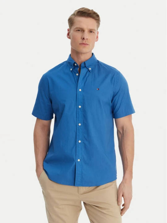 Zdjęcie produktu Tommy Hilfiger Koszula Flex MW0MW42630 Niebieski Regular Fit