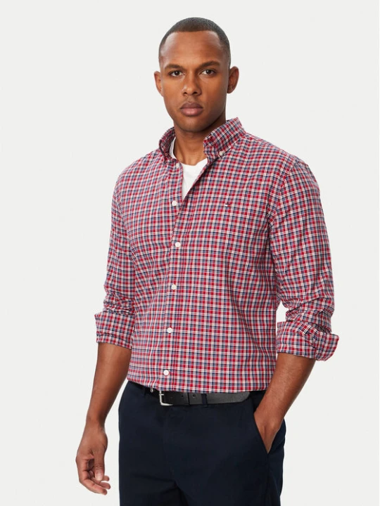 Zdjęcie produktu Tommy Hilfiger Koszula Flex Poplin MW0MW44595 Czerwony Regular Fit