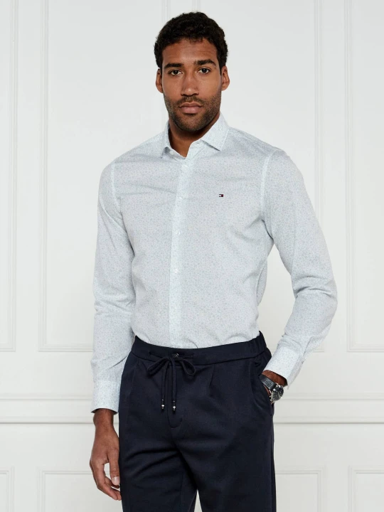 Zdjęcie produktu Tommy Hilfiger Koszula FLORAL | Slim Fit biały